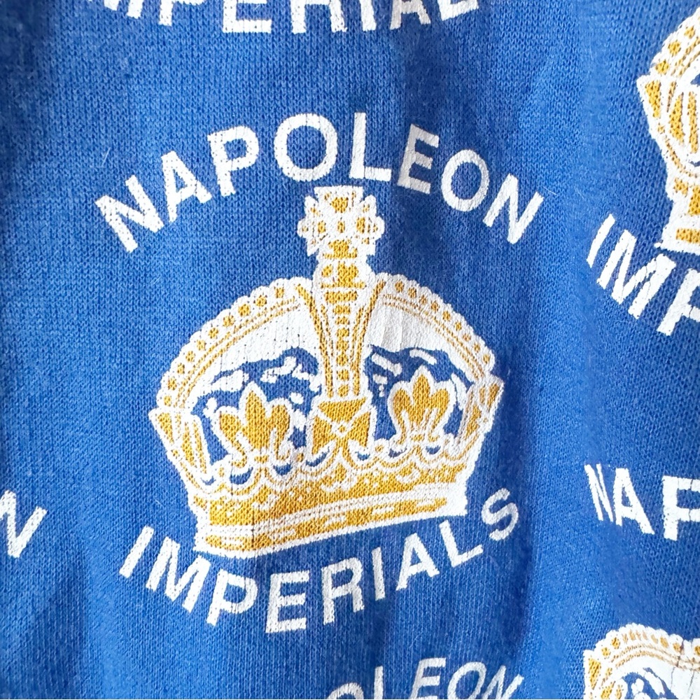 Vintage Napoleon Blue and Yellow Men's Sweatshirt - Picture 5 of 10